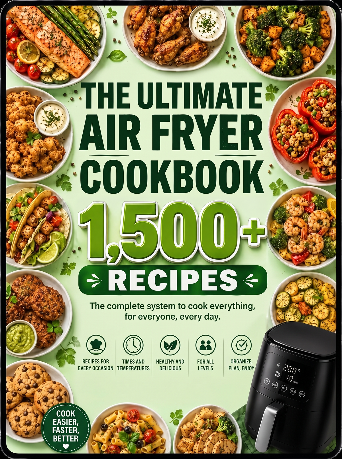 The Ultimate Air Fryer Cookbook: 1,500+ air fryer recipes (digital PDF)