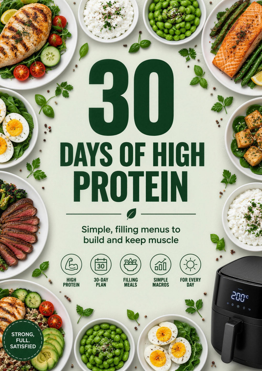 High-Protein Air Fryer: 30-day meal plan